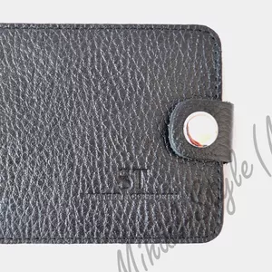 Рифлёный кожаный мужской зажим для купюр ST Leather Accessories
