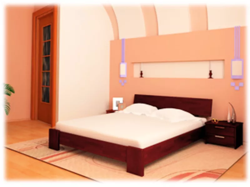 Кровать деревянная буковая Титан 3