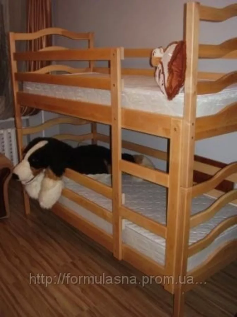 Кровать двухъярусная София с подкроватными ящиками