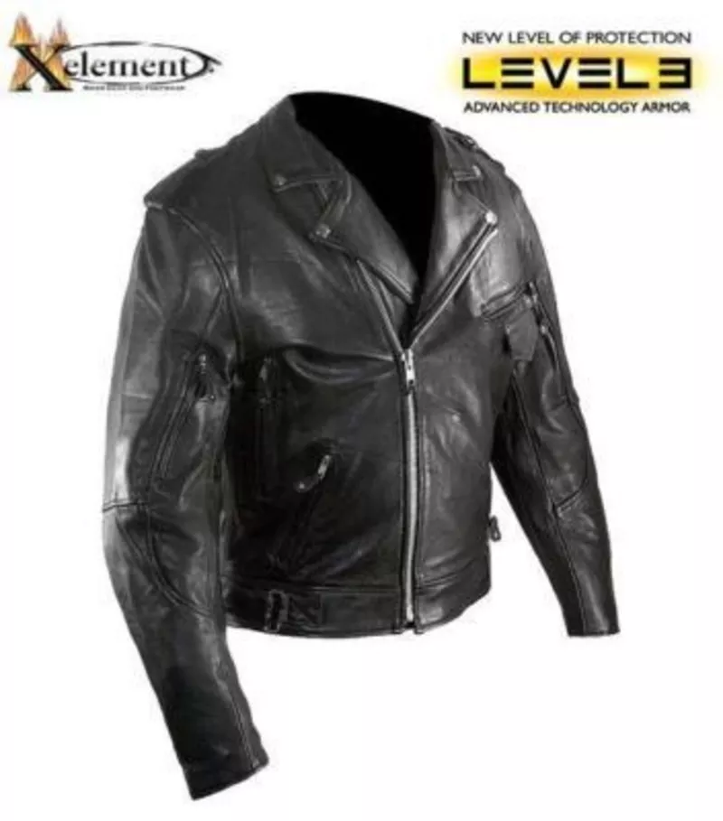 Куртка байкерская (косуха) Exelement c защитой.