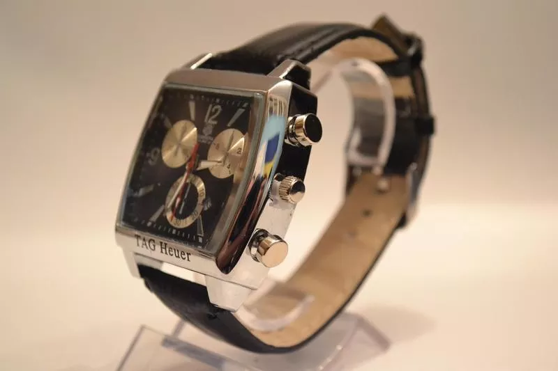 Мужские классические наручные часы Carrera Calibre 36 Black Tag Heuer 2