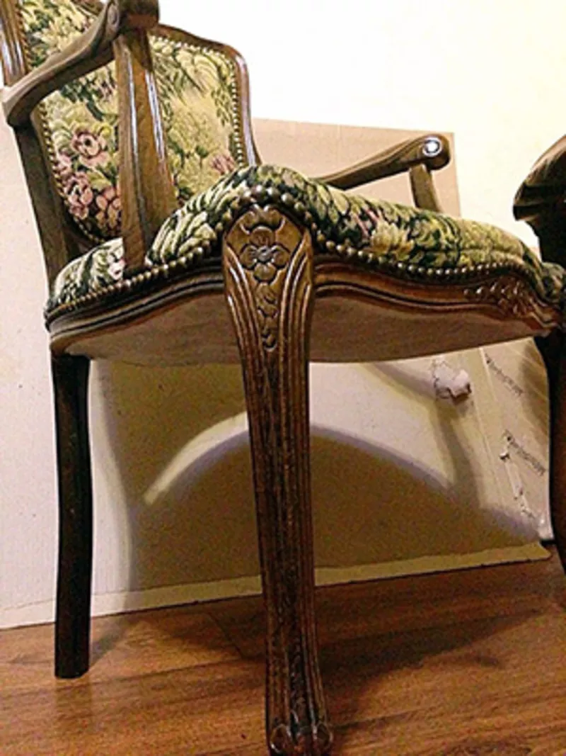 Антиквар,  мебель,  старинный гарнитур из 3-х предметов стиля РОКОКО 11