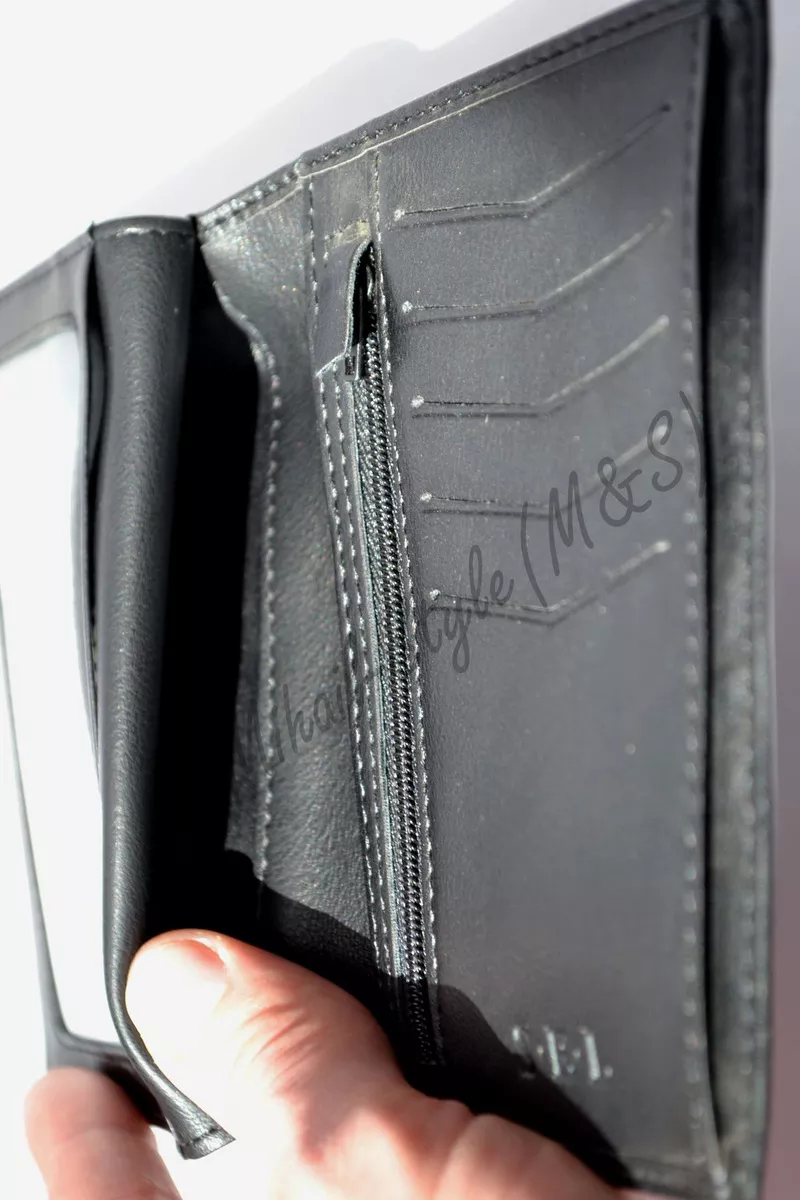 Кожаный мужской новый кошелёк S.E.L. с множеством отделов 8