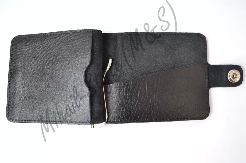 Стильный кожаный мужской зажим для купюр ST Leather Accessories 2