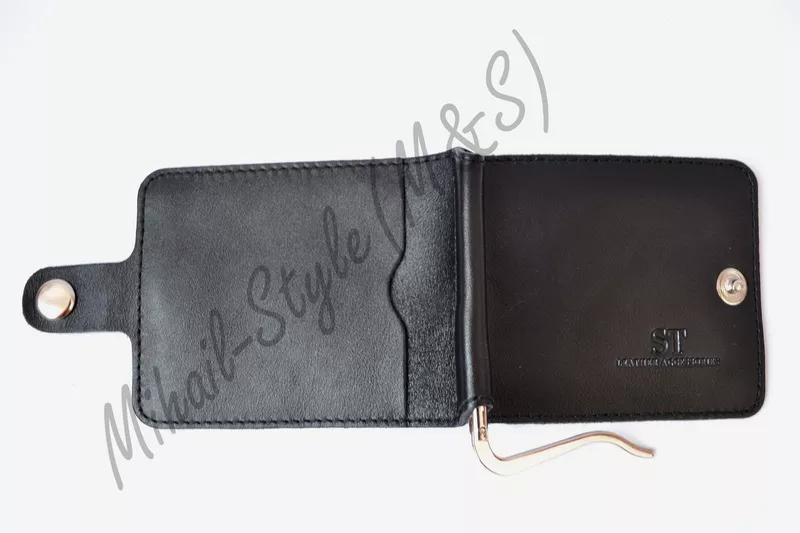 Стильный кожаный мужской зажим для купюр ST Leather Accessories 4