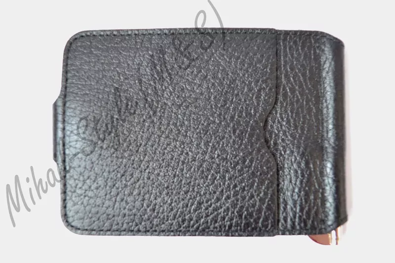 Рифлёный кожаный мужской зажим для купюр ST Leather Accessories 2