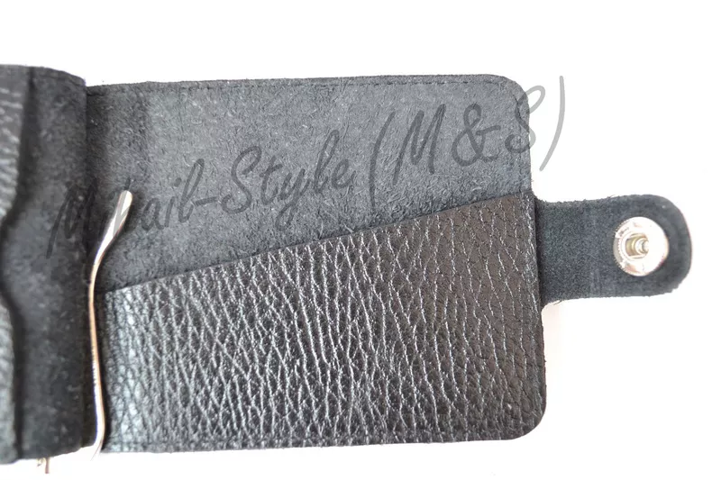 Рифлёный кожаный мужской зажим для купюр ST Leather Accessories 4
