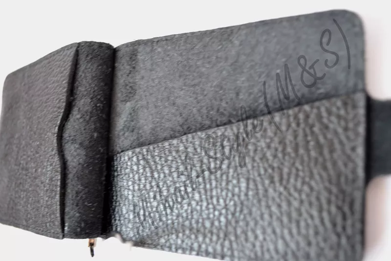 Рифлёный кожаный мужской зажим для купюр ST Leather Accessories 5