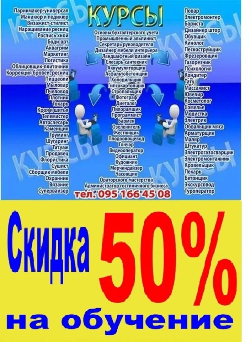 Курсы маникюра и педикюра скидка 50% Николаев 