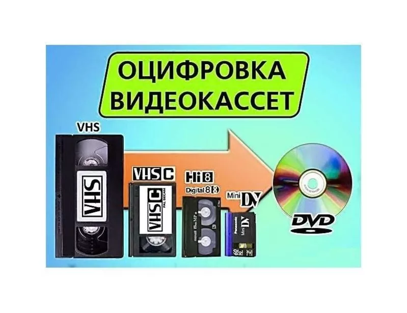Оцифровка видеокассет всех форматов профессионально  г Николаев
